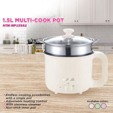 Load image into Gallery viewer, Tough Mama 1.5L Multipot Cooker with Stainless Steel Steamer Multicooker | Model: NTM-MP15SS2