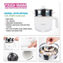 Load image into Gallery viewer, Tough Mama 1.5L Multipot Cooker with Stainless Steel Steamer Multicooker | Model: NTM-MP15SS2
