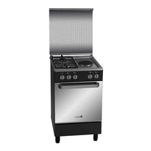 Load image into Gallery viewer, Fujidenzo 50cm Cooking Range (2 Gas Burners + 1 Electric Hot Plate, Gas Oven) | Model: FGR-5521VTMB