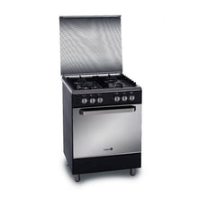 Load image into Gallery viewer, Fujidenzo 60cm Cooking Range (4 Gas Burner, Gas Oven, Rotisserie, Cast Iron) | Model: FGR-6640VTRCMB