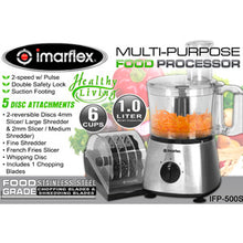Load image into Gallery viewer, Imarflex 1L Food Processor | Model: IFP-500S