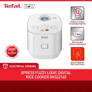 Tefal 1.5L 8 Cups Rice Xpress Digital Rice Cooker | Model: RK522165