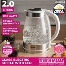 Load image into Gallery viewer, Tough Mama 2.0L Glass Electric Kettle | Model: NTMJK-2G
