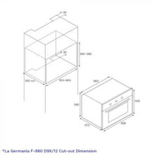 Load image into Gallery viewer, La Germania 90cm Built-in Gas Oven with Gas Grill | Model: F-980 D9X/12

