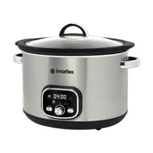 Imarflex 5.6L 6-Quart Digital Slow Cooker (Stainless Body) | Model: ISC-601DS