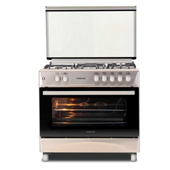 Fabriano 90cm Cooking Range (4 Gas Burners + 1 Electric Hot Plate, Gas Oven & Grill) | Model: F9P41G2-SS