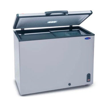 Fujidenzo 9 cu. ft. Solid Top with Sliding Glass Cover Chest Freezer / Chiller (Dual Function) | Model: FCG-90 PDF SL