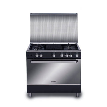 Fujidenzo 90cm Cooking Range (5 Gas Burner, Rotisserie Gas Oven) | Model: FGR-9650VTRGMB