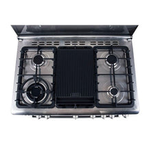 Load image into Gallery viewer, Fujidenzo 90cm Cooking Range (5 Gas Burner, Rotisserie Gas Oven) | Model: FGR-9650VTRGMB
