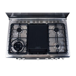 Fujidenzo 90cm Cooking Range (5 Gas Burner, Rotisserie Gas Oven) | Model: FGR-9650VTRGMB