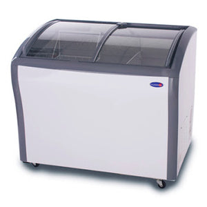 Fujidenzo 11 cu. ft. Curved Glass Top Chest Freezer / Chiller (Dual Function) | Model: FS-11 CDF