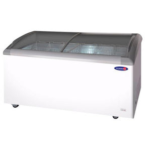 Fujidenzo 18 cu. ft. Curved Glass Top Chest Freezer / Chiller (Dual Function) | Model: FSP-18 ADF2