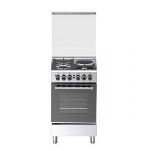 Tecnogas 50cm Cooking Range (3 Gas + 1 Electric Hot Plate, Cast Iron, Minute Minder, Convection Oven, Full Stainless Steel) | Model: TFG5531FSSC
