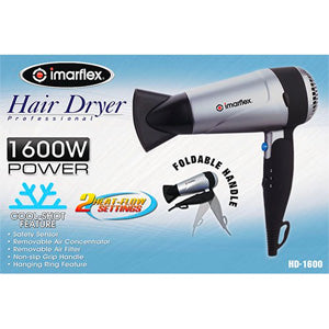Imarflex Foldable Hair Dryer | Model: HD-1600