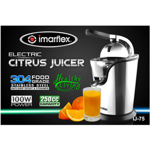Imarflex Electric Citrus Juicer / Juice Extractor | Model: IJ-75