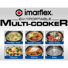 Load image into Gallery viewer, Imarflex 1.2L 6-in-1 Multicooker | Model: IMC-122DS
