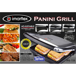Imarflex 4 Slice Panini Grill | Model: IPG-725