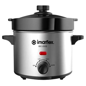 Imarflex 2-Quart Slow Cooker (Stainless Body) | Model: ISC-200S