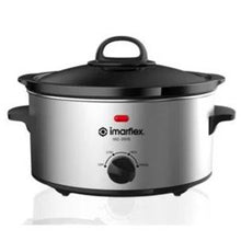 Load image into Gallery viewer, Imarflex 3.5-Quart Slow Cooker (Stainless Body) | Model: ISC-350S
