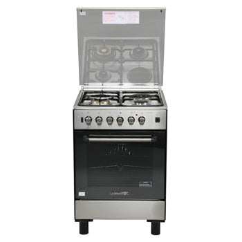 La Germania 60cm Cooking Range (3 Gas Burner + 1 Electric Hot Plate, Gas Rotisserie Oven / Electric Grill) | Model: FS6031 21XTR