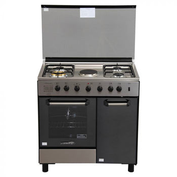 La Germania 84cm Cooking Range (4 Gas Burner + 1 Electric Hot Plate, Gas Oven, Gas Grill) | Model: FS8041 30XTR