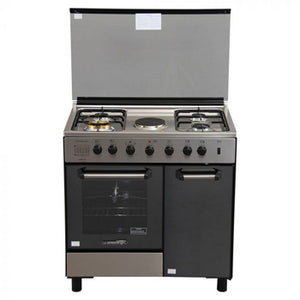 La Germania 84cm Cooking Range (4 Gas Burner + 1 Electric Hot Plate, All Electric Oven with Rotisserie) | Model: FS8041 40XTR