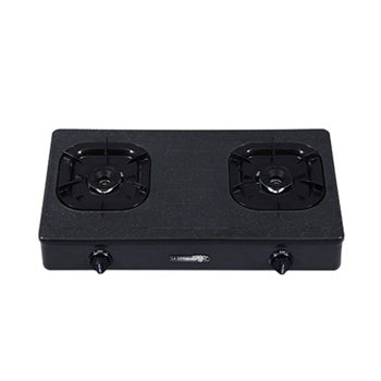 La Germania Double Burner Gas Stove (85mm Cast Iron Burner, Detachable ...