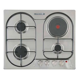 La Germania 90cm Built-in Hob (3 Gas Burner, 1 Electric Hotplate, Micro Switch with Safety Device) | Model: P-6311B9X