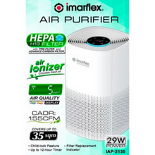 Load image into Gallery viewer, Imarflex Air Purifier with HEPA Filter (35 sqm) | Model: IAP-2135
