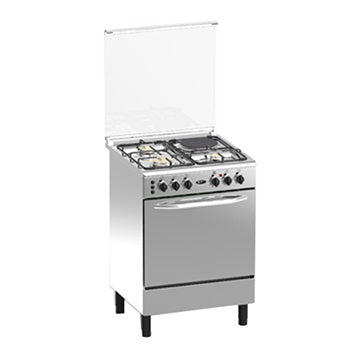 Markes 60cm Cooking Range (3 Gas Burner + 1 Electric Hot Plate, Gas Oven, Stainless) | Model: MRFS60