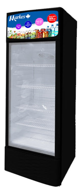 Markes Upright Showcase Glass Chiller Beverage