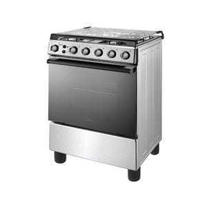 Midea 60cm Cooking Range (4 Gas Burners, Gas Oven, Stainless Steel) | Model: FP-63GSR060MMGO-T1