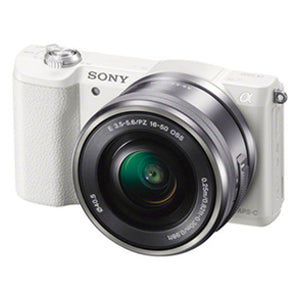 Sony a5100 E-mount camera with APS-C sensor + 16–50 mm Power Zoom Lens (White) | Model: ILCE-5100L/W (Kit)