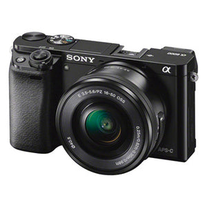 Sony a6000L E-mount camera with APS-C Sensor + 16–50 mm Power Zoom Lens (Black) | Model: ILCE-6000L/B (Kit)