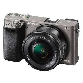 Sony a6000L E-mount camera with APS-C Sensor + 16–50 mm Power Zoom Lens (Gray) | Model: ILCE-6000L/H (Kit)