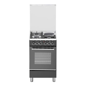 Tecnogas 50cm Cooking Range (3 Gas + 1 Electric Hot Plate, Rotisserie Gas Oven) | Model: TFG5531CRVMBC