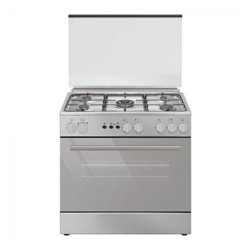 Tecnogas 80cm Cooking Range (5 Gas Burners, Rotisserie Gas Oven, Stainless Front) | Model: TFG8250CRX