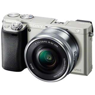 Sony a6100 APS-C camera with fast AF + 16–50 mm Power Zoom Lens (Silver) |  Model: ILCE-6100L/S (Kit)